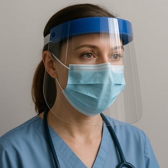 plastic Face shield for nurse or doctor