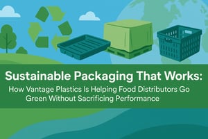 illustration showing recyclable packaging