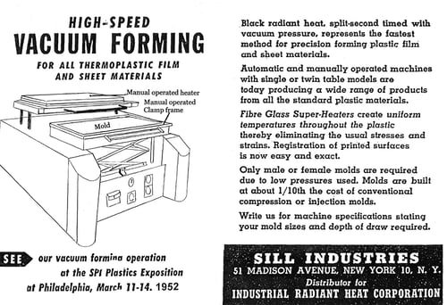 1950s era Vacuum Forming Machine Ad